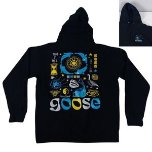 Goose Band 2024 Tour Hoodie Large Black Humbles Graphic Concert Merch Pullover